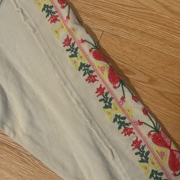 Free People All My Heart Embroidered Tee Size We The Free - Picture 9 of 14